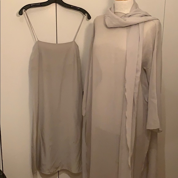 Vintage grey strappy dress set - Picture 2 of 7